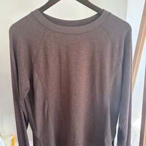 Dark Purple Long Sleeve Athletic Sweater